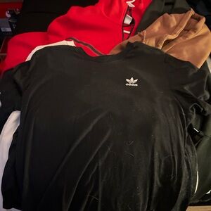Black adidas tee